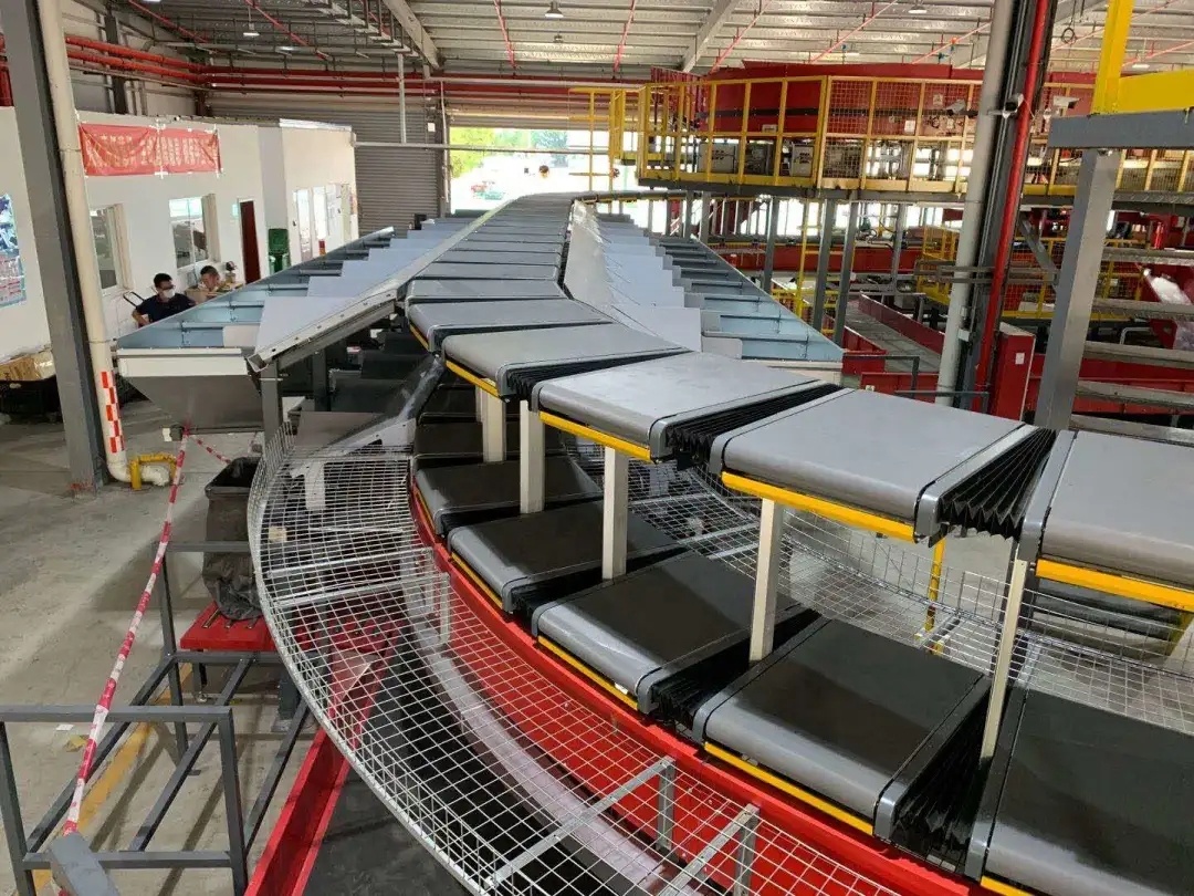 Wholesale Logistics Equipment Sort Separation Logistics Sorting Conveyor Parcel Dimens Weight Automated Scan Sorting Machine