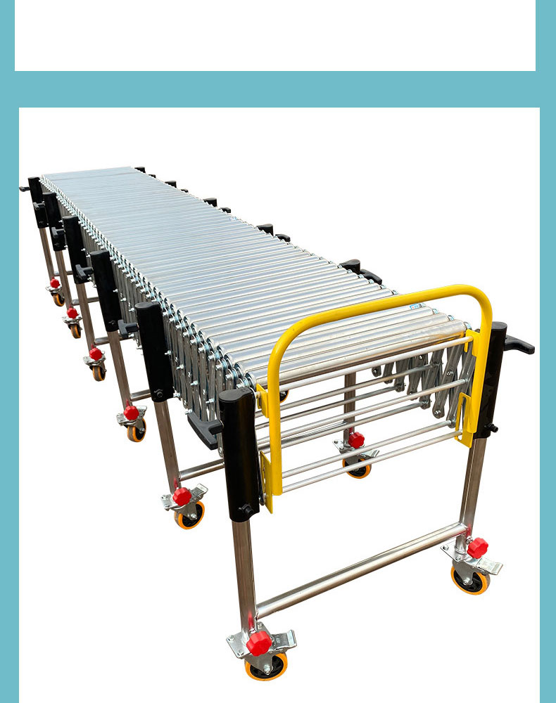 Warehouse Transportation Fully Automatic Steel Chain Distribution Machine Flexible Telescopic Conveyor for Assembly Line