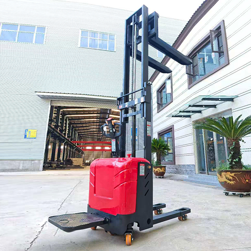 Electric Pallet Jack Forklifts Small Warehouse Narrow Aisle Pallet New Electric Stacker Lifter 1.5 Ton 2ton Electric Stacker