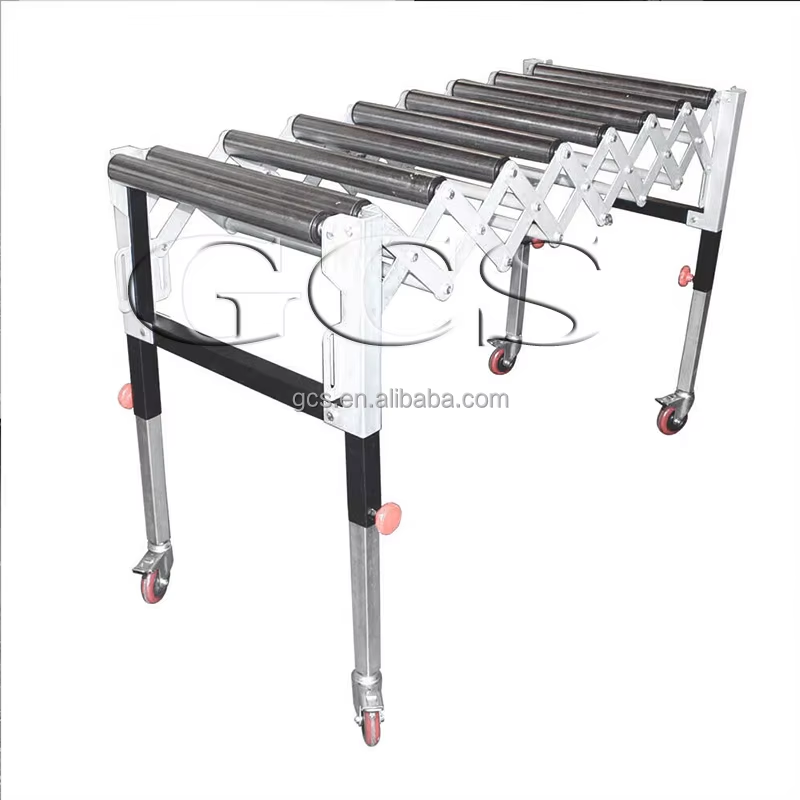 Motorized Flexible Automated Roller Conveyor Anti-Static ISO9001 Certified Customizable Size for Restaurant Loading Unloading
