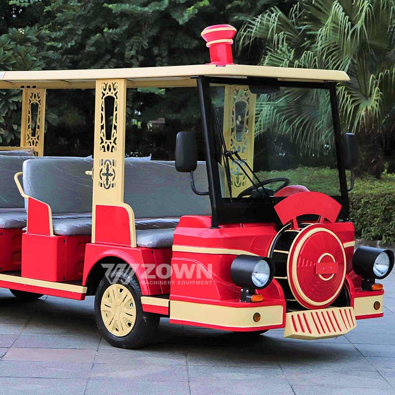 Cartoon-style Bus Transportation Multi-Row Electric Sightseeing Bus for Factory-Direct Sales Scenic Area