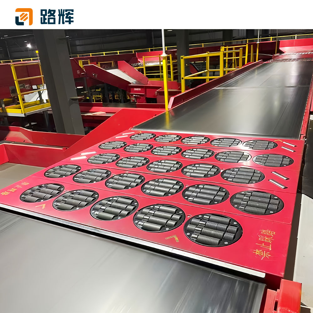 LUHUI Low Noise Pivot Wheel Sorter 45-degree Wheel Sorter System for 3 Ways Parcel Sorting