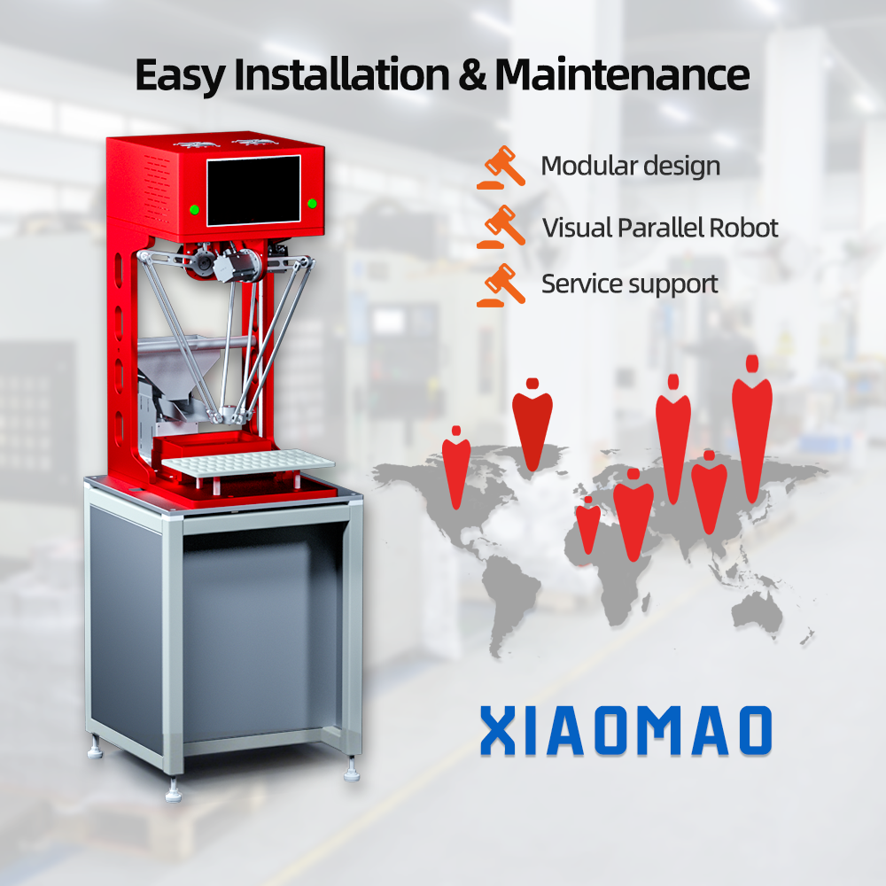 High Efficiency Pick and Place Spider Arm Robot for Goods Sorting Core Components Include Gearbox Motor Engine