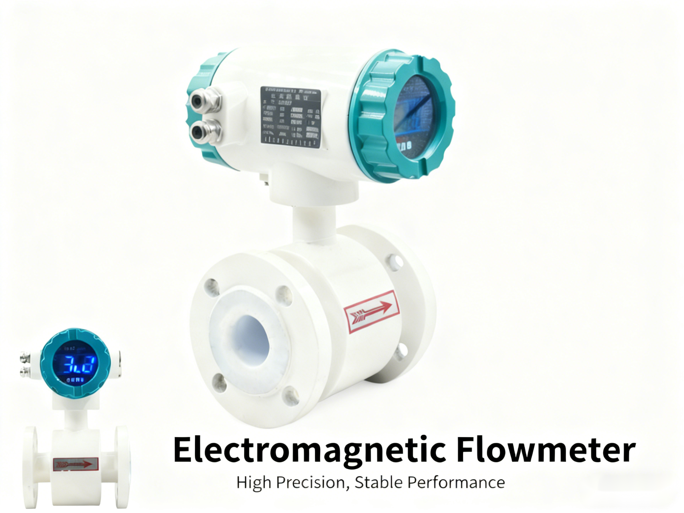 Integrated Electromagnetic Flow Meter 4-20mA RS485 Digital Liquid Water Electromagnetic Flow Meter