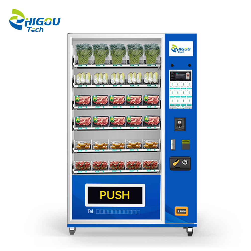 Zhi Gou Tech AI-powered SDK-enabled Smart Vending Machines 15.6inch Touchscreen Cloud-Based Management 5G/Wi-Fi Food Fruit