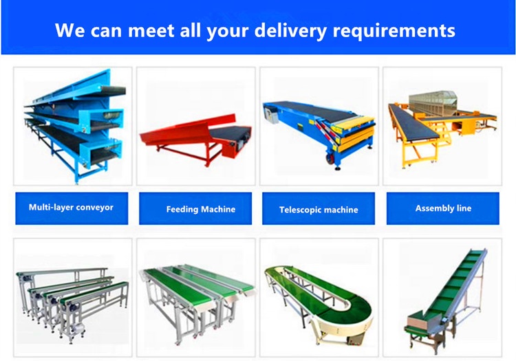 Mobile Transfer Container Retractable Belt Conveyor Adjustable Speed for Warehouse Truck Loading/Unloading Ramps
