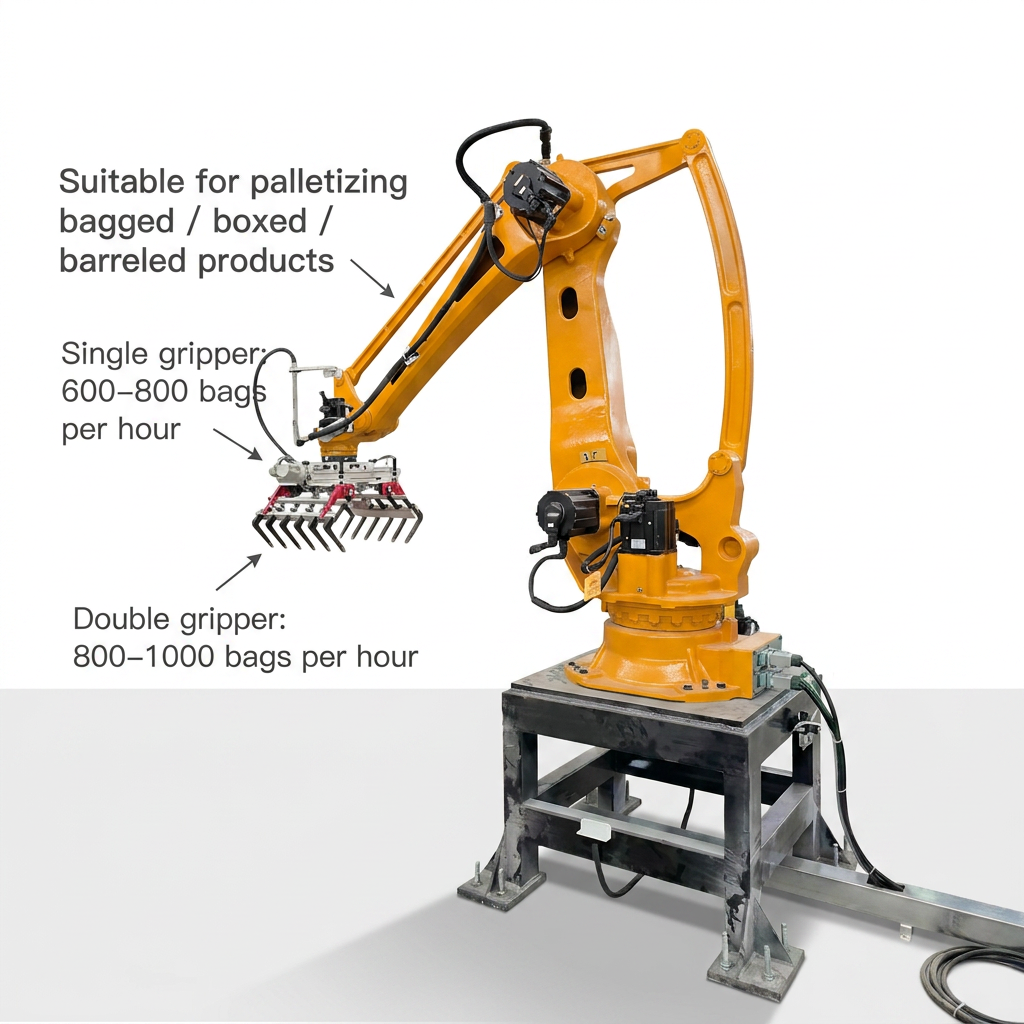 Multifunctional warehouse robot for multi-product picking and palletizing Automated robot palletizing