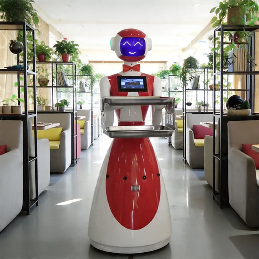 Intelligent Food Delivery Robot Supporting Multi-robot Collaboration Smart Serving Robot For Large Banquet And Event Center