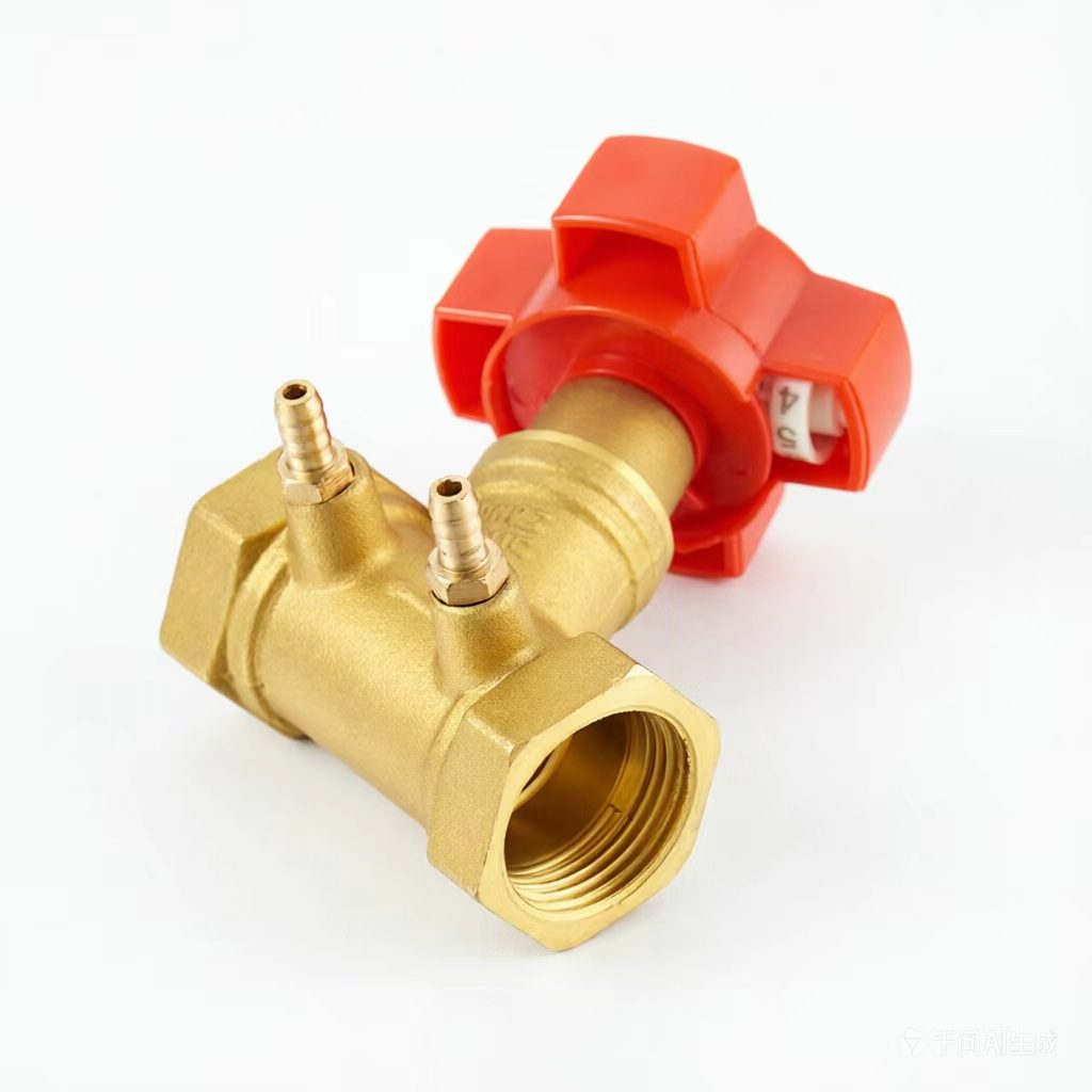 Brass Static Balance Valve Manual Flow Control Valve With Digital Lock For HVAC Heating Water System P16 200WOGForged Ball Valve