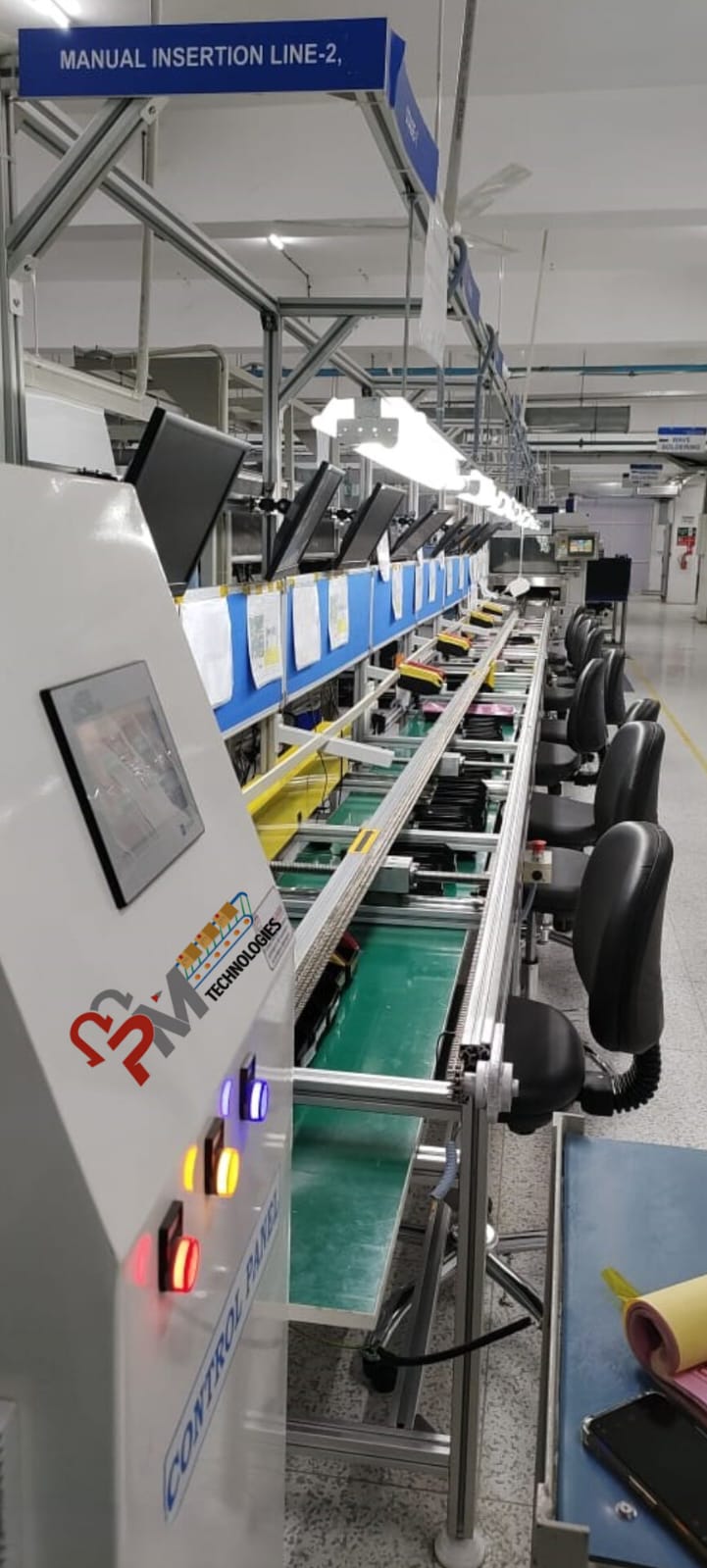 PM Technology Assembly Line Conveyor Belt System Industrial Production Line for Manufacturing Automation Material Handling 800kg