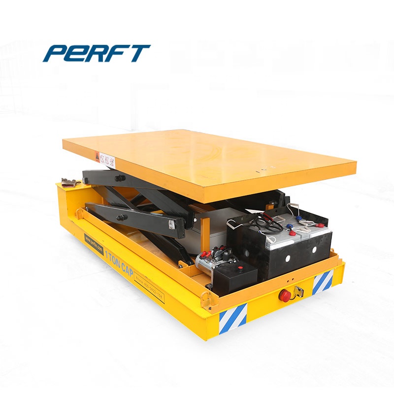 Bulk Container Loading Equipment Hydraulic Lift Platform Transfer Cart / Warehouse Lifting Equipment