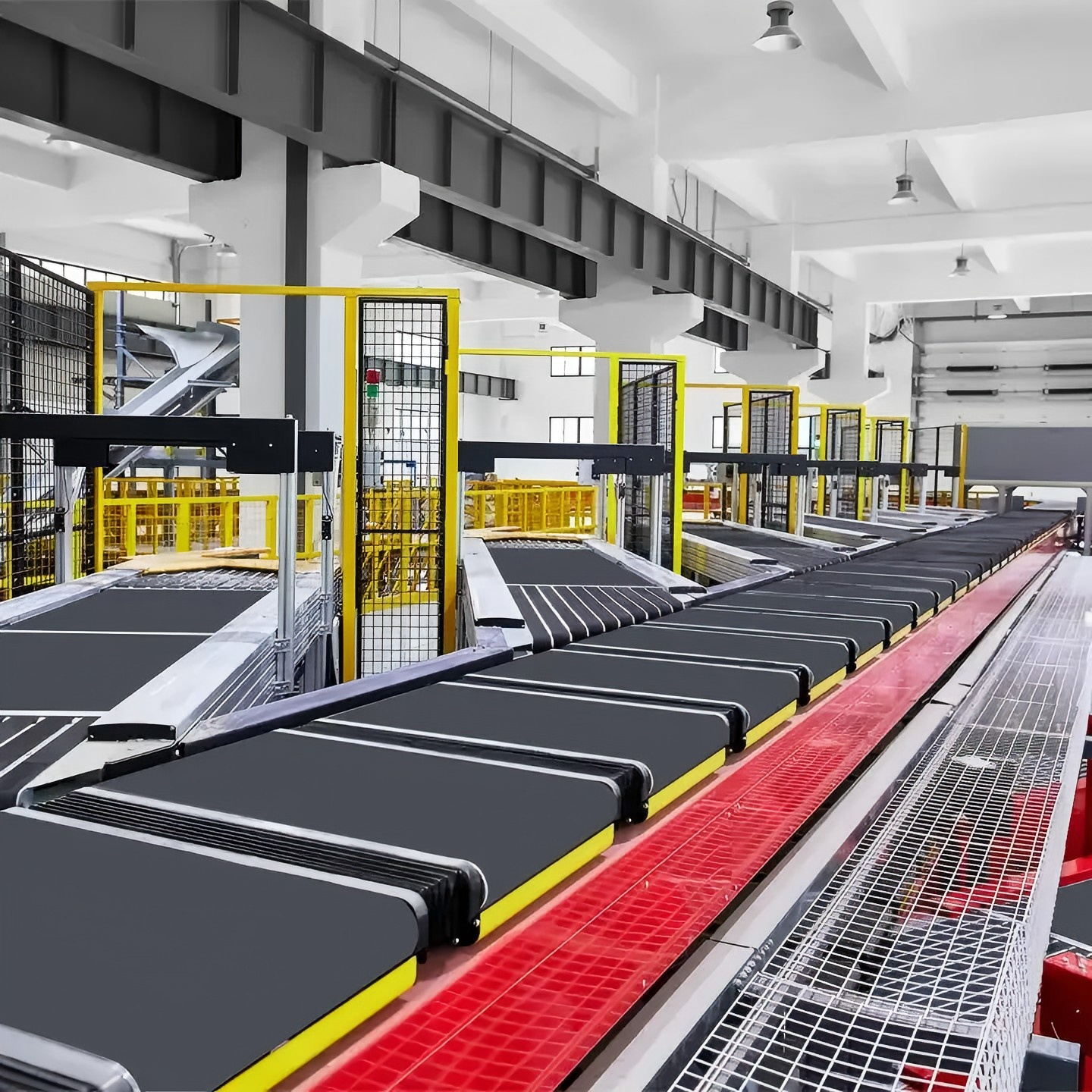 Huayuan High Quality Sorting Equipment Straight Cross Belt Sorting Machine For Postal And Express Parcel Sorting