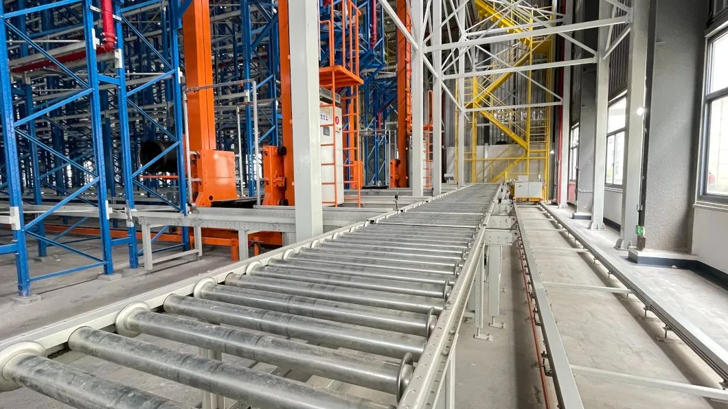 Heavy-Duty Roller Conveyor System for Efficient Rgv Operations