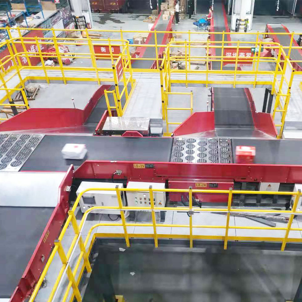 LUHUI Balance Wheel Sorter Wheel Sorter Large Turntable Structure Sorting Conveyor Space Saving Diverting Sorter For Warehouse