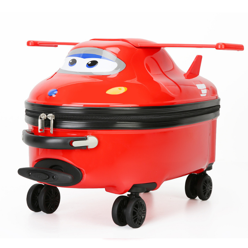 Cute 16 Inch Travel Hard Cartoon Car Kids Travel Trolley Bag Children Carry-on Suitcase Luggage
