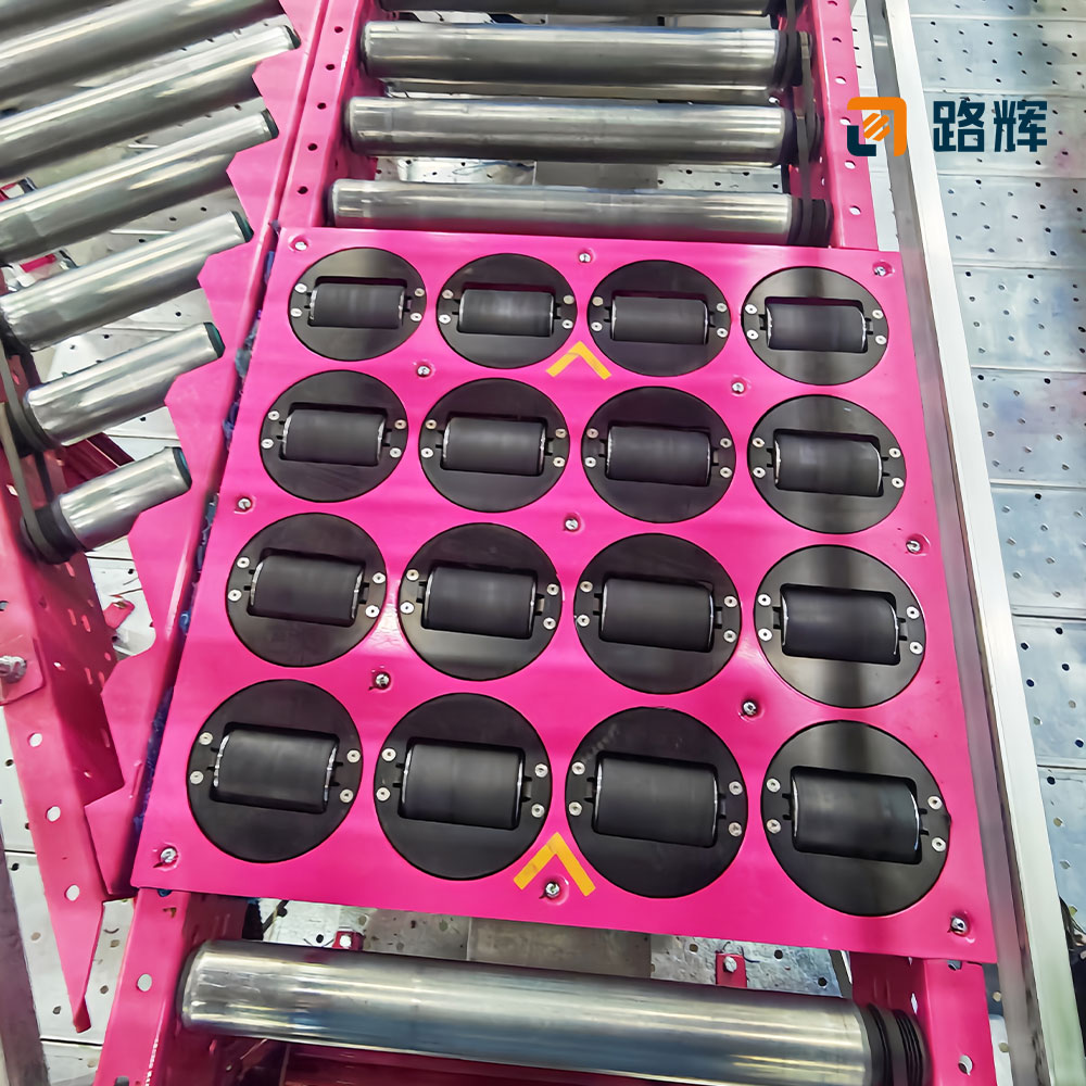 LUHUI Low Noise Pivot Wheel Sorter 45-degree Wheel Sorter System for 3 Ways Parcel Sorting