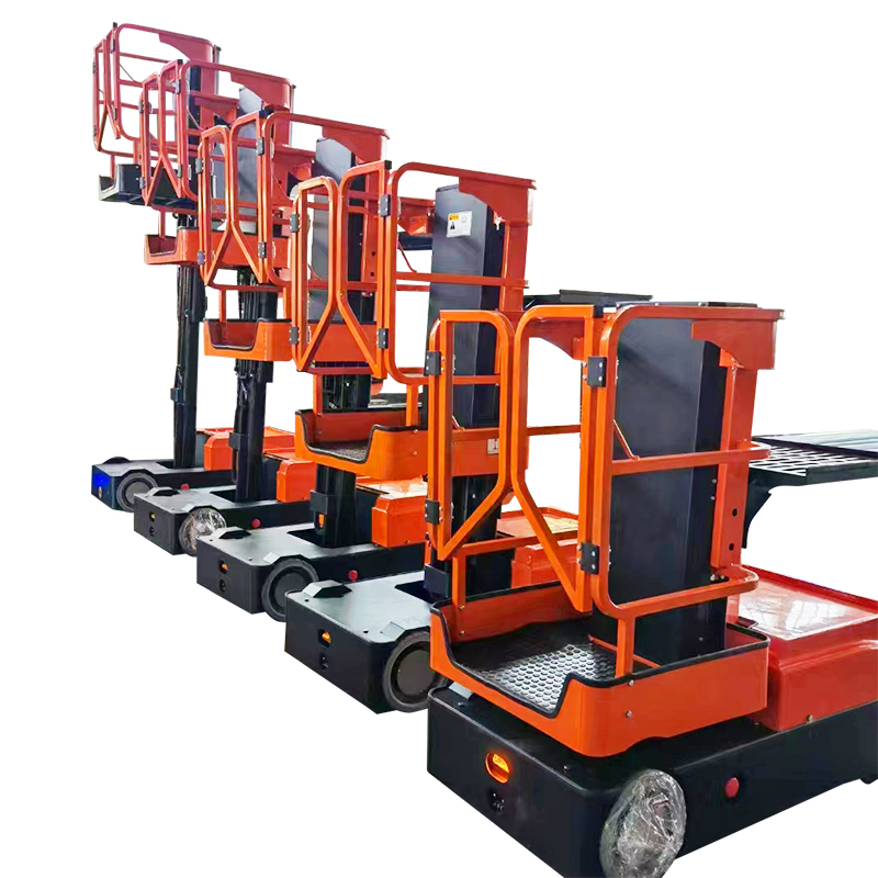 Narrow Aisles Small Mini Automate Order Pickers Automatic Mobile Drivable Warehouse Picking System with Light Indicators