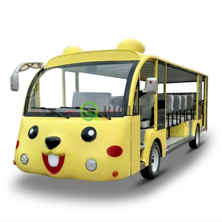 Customizable Theme Cartoon Sightseeing Bus Outdoor Car Travel Car Ideal for Scenic Spots to Attract Family Tourists