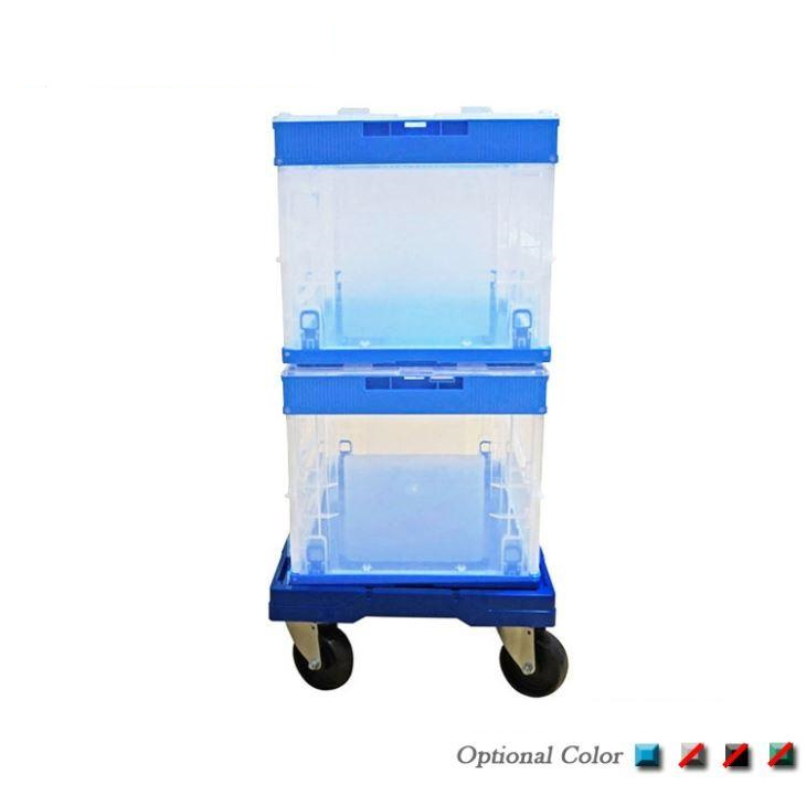 Uni-Silent 250kgs Tote Plastic Container Moving Dolly Cart PLA250B-ZDL Heavy Duty Easy Carry Lightweight Smooth Mover Platform