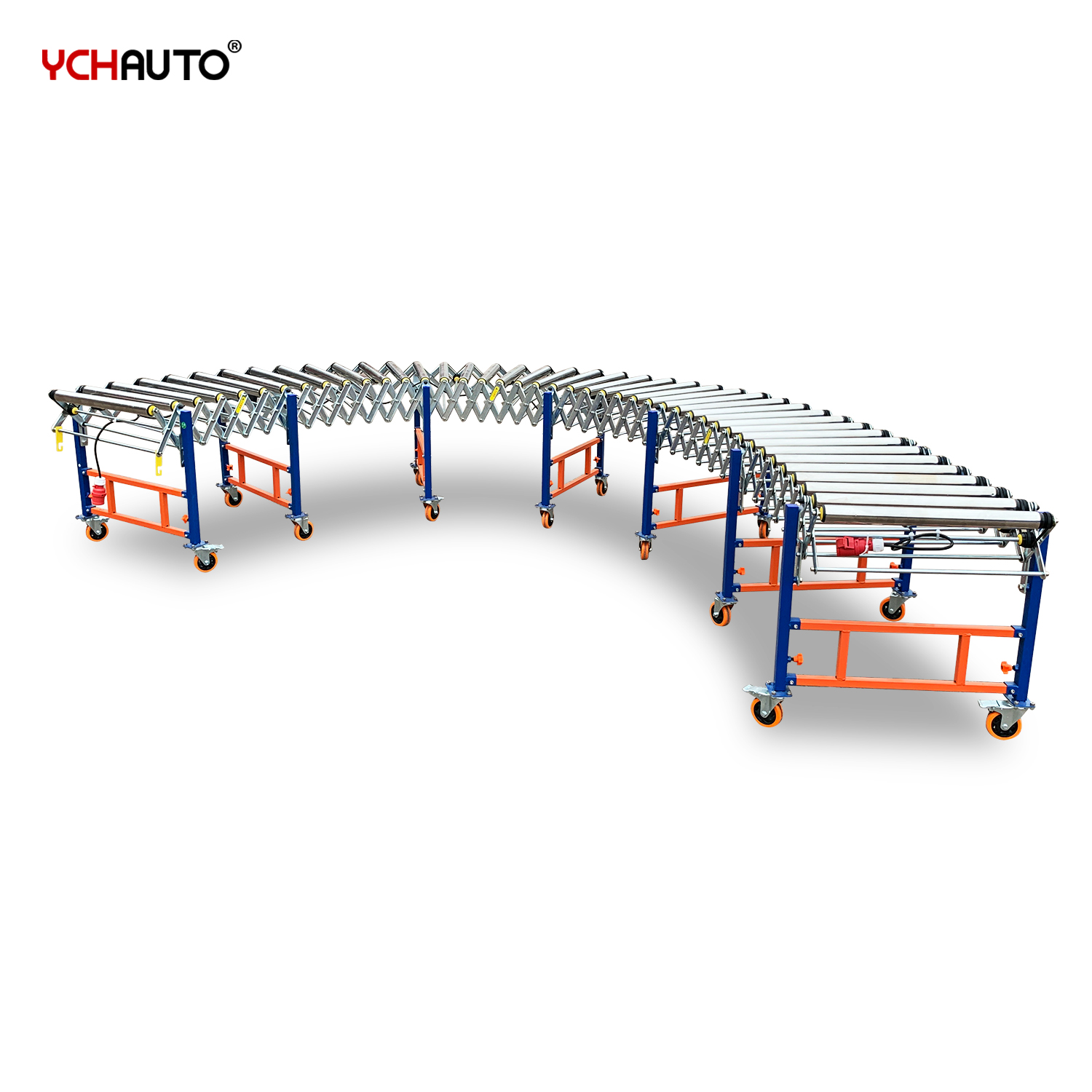 Carton Box Transfer Warehouse Picking Conveyor System Design Drive Chain Flexible Roller Conveyors for Factory