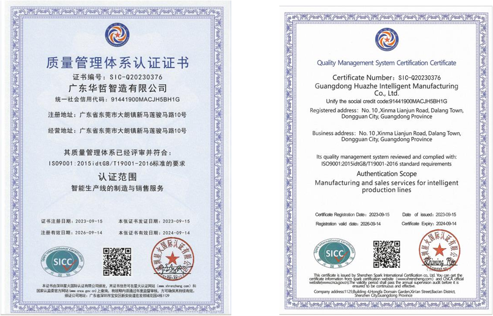 Certification document 2