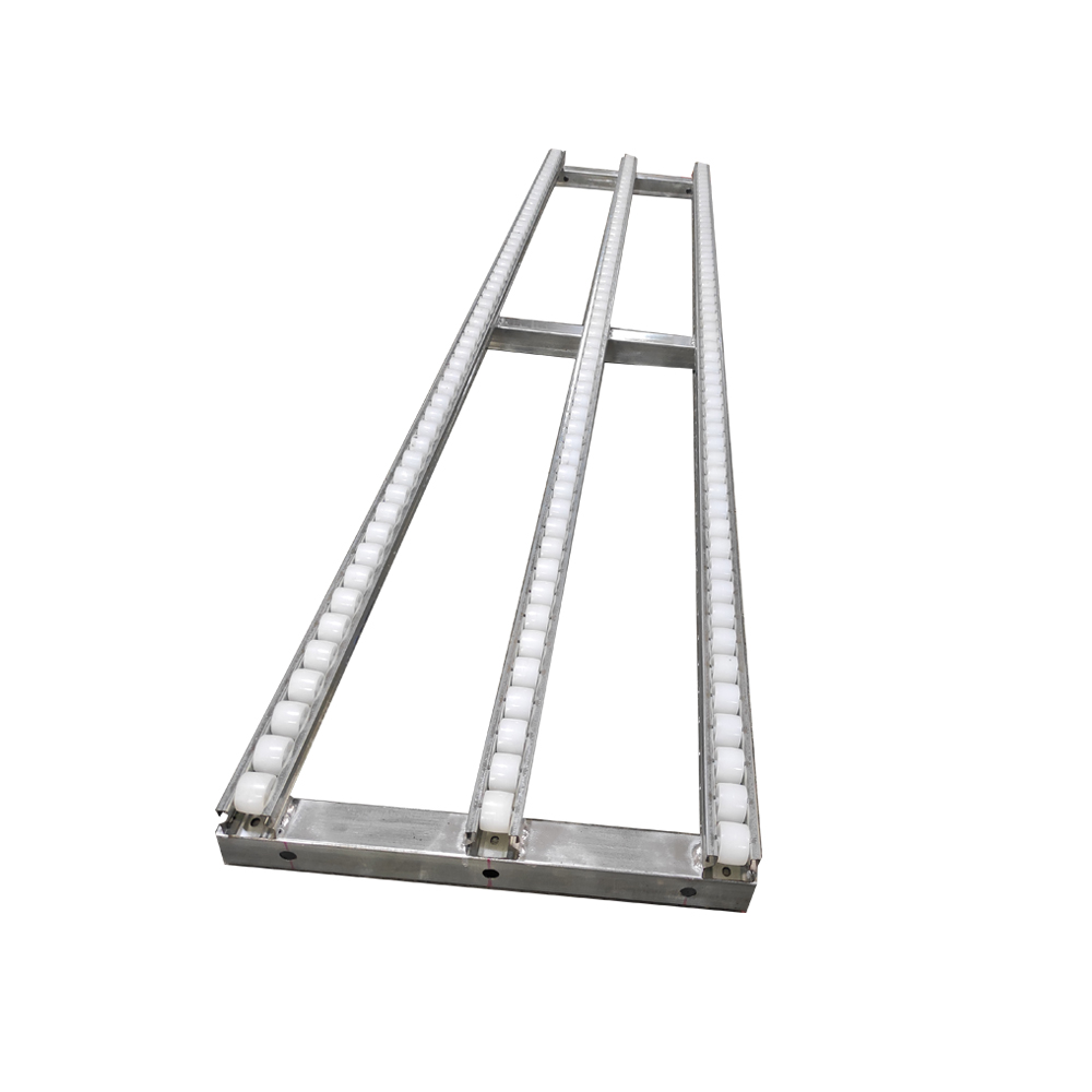 New Carton Flow Rack System Sliding Roller Track Shelf Gravity Conveyor for Restaurant and Logistics Center Picking &amp; Sorting
