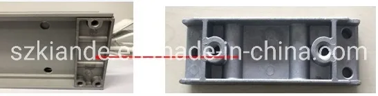 Aluminum profile capped