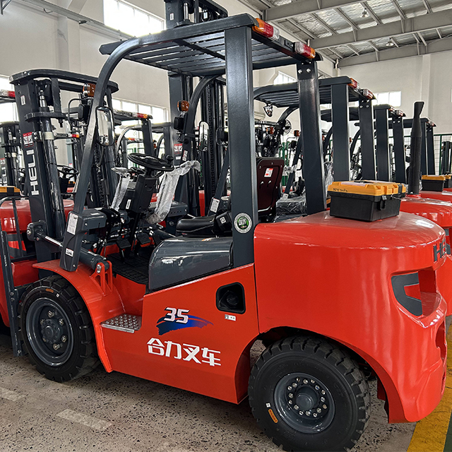 China Heli diesel Forklift 2ton 3ton 5on with Side Shift Adjustable Fork Give Pallet Lifter Forklift Truck