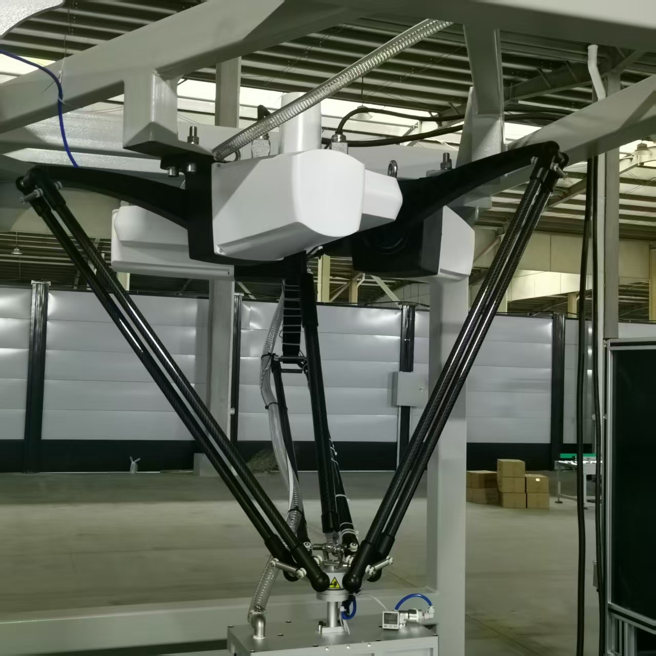 Intelligent Delta Robot PLC Controlled High-Speed Automatic Packaging System for Food Barrels Bottles Sorting &amp; Packing Line