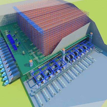 Fully Automated High Payload Intelligent Warehouse Logistics AGV Robot for Stacking
