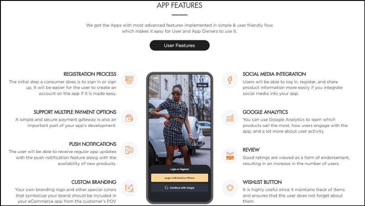 App Features Page 1