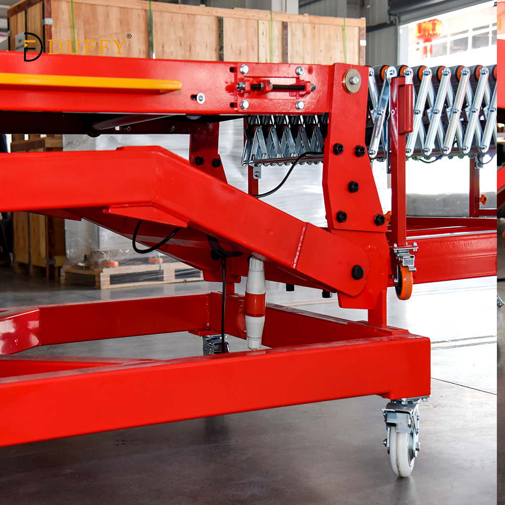 Duffy Quick Conversion Increasing Flexibility Truck Loading Conveyor Load Conveyor Container Loading Conveyor
