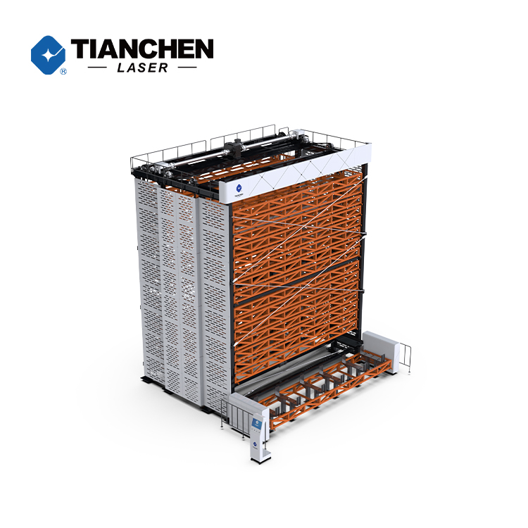 Trending Product Steel Sheet Metal Storage Tower Loading And Unloading System For Metal Tube