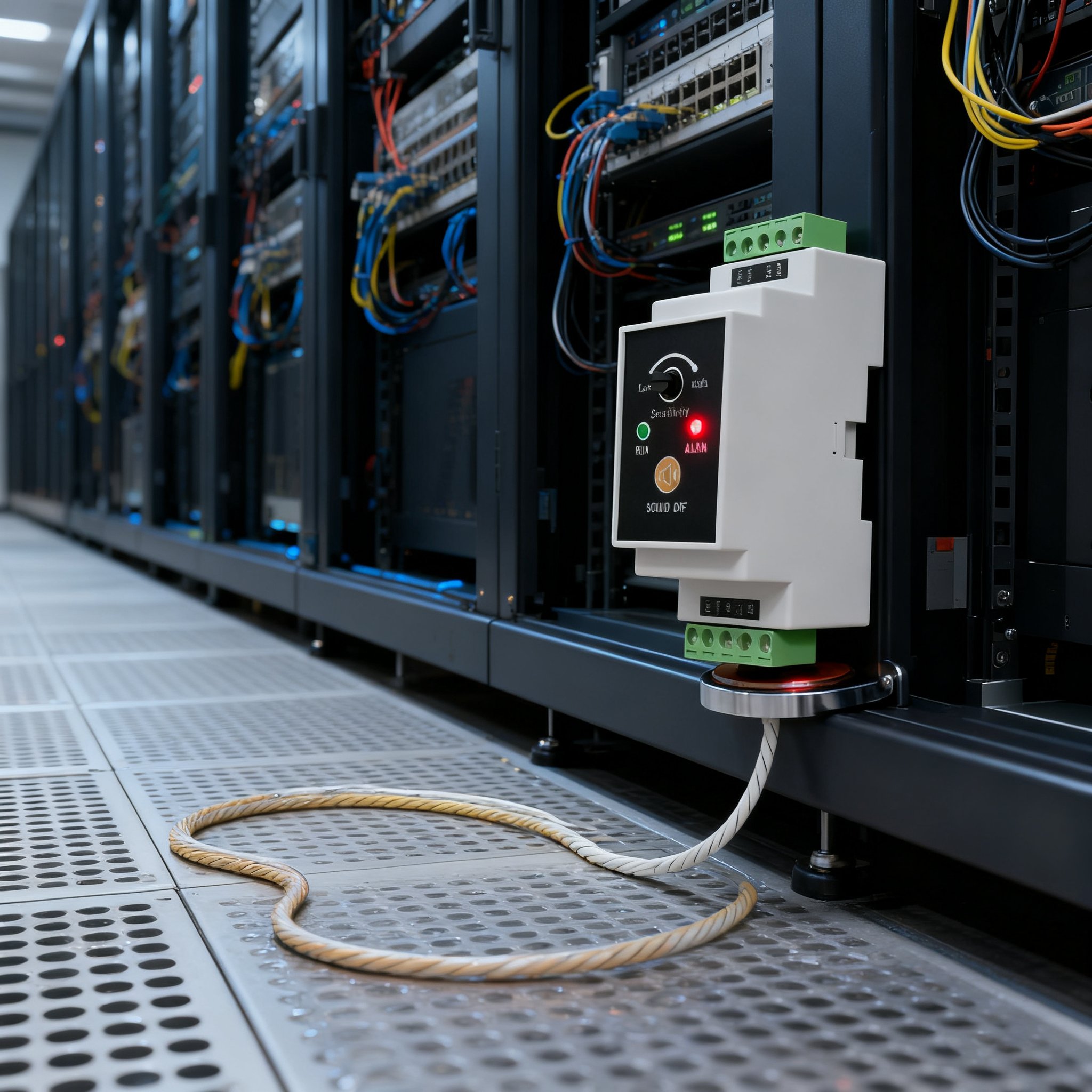 Water Leak Detection Sensor, Wireless, Low Battery Alert, For Server Rooms &amp; Warehouses
