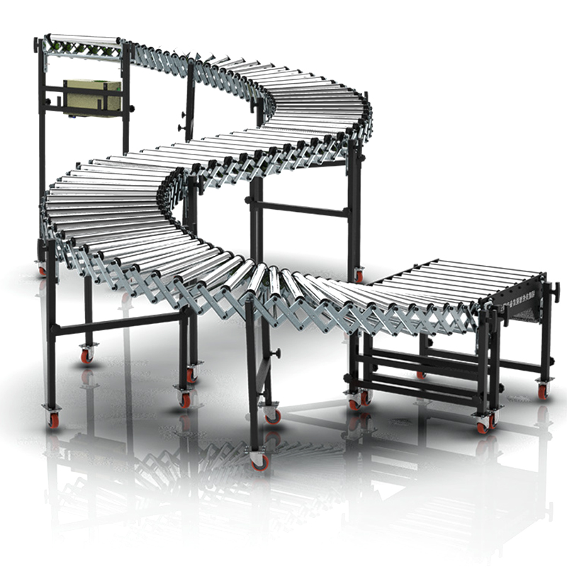 Warehouse Transportation Fully Automatic Steel Chain Distribution Machine Flexible Telescopic Conveyor for Assembly Line