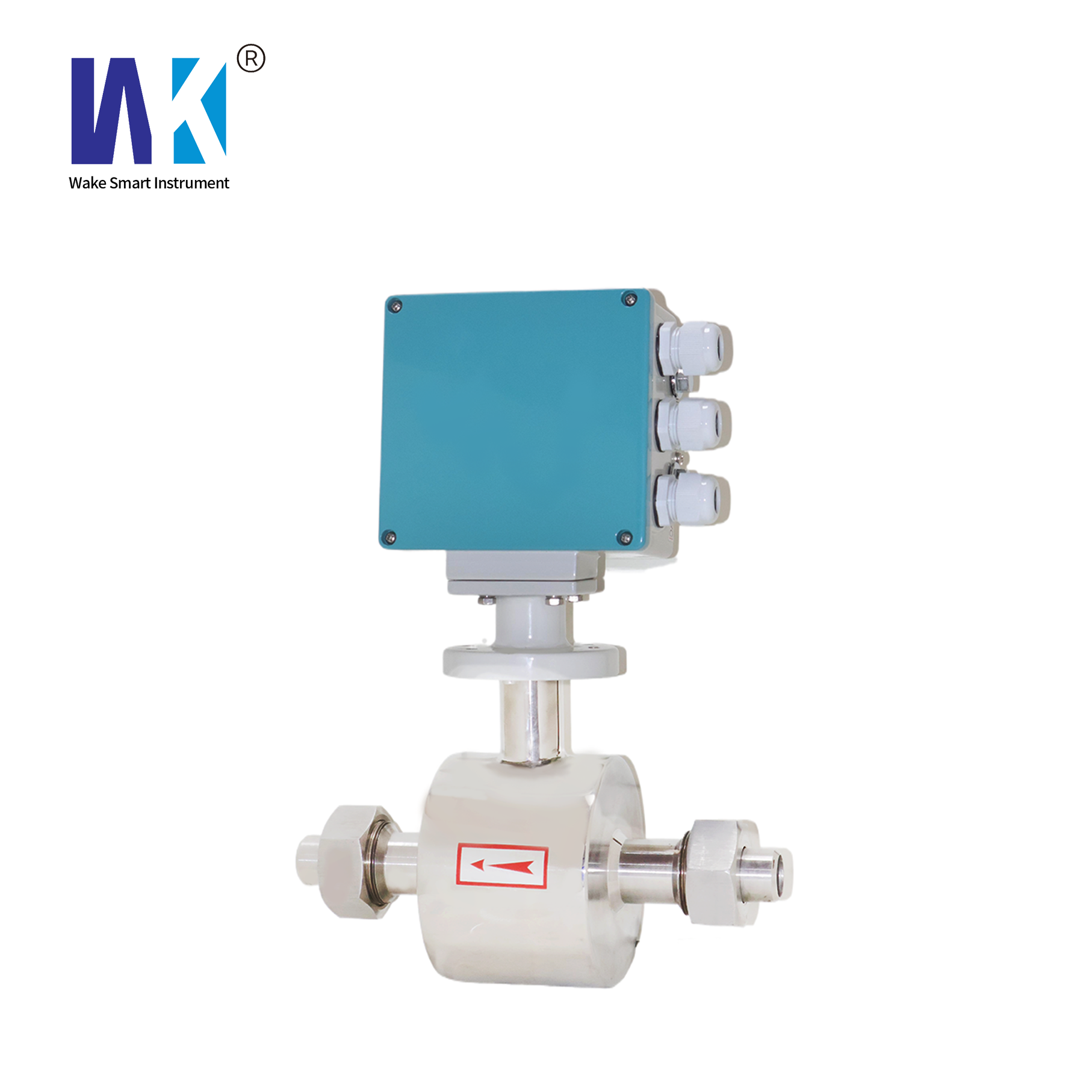 Electromagnetic flowmeter threaded connection body made of stainless steel material without display
