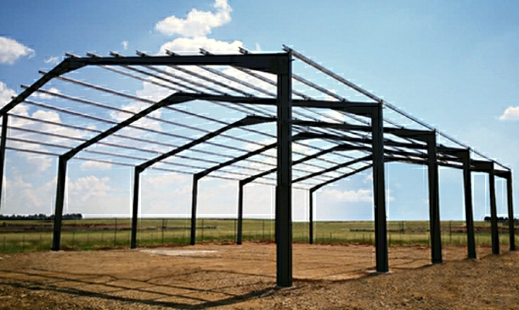 Automated Steel Structures Buildings Warehouse for Robotics Integration