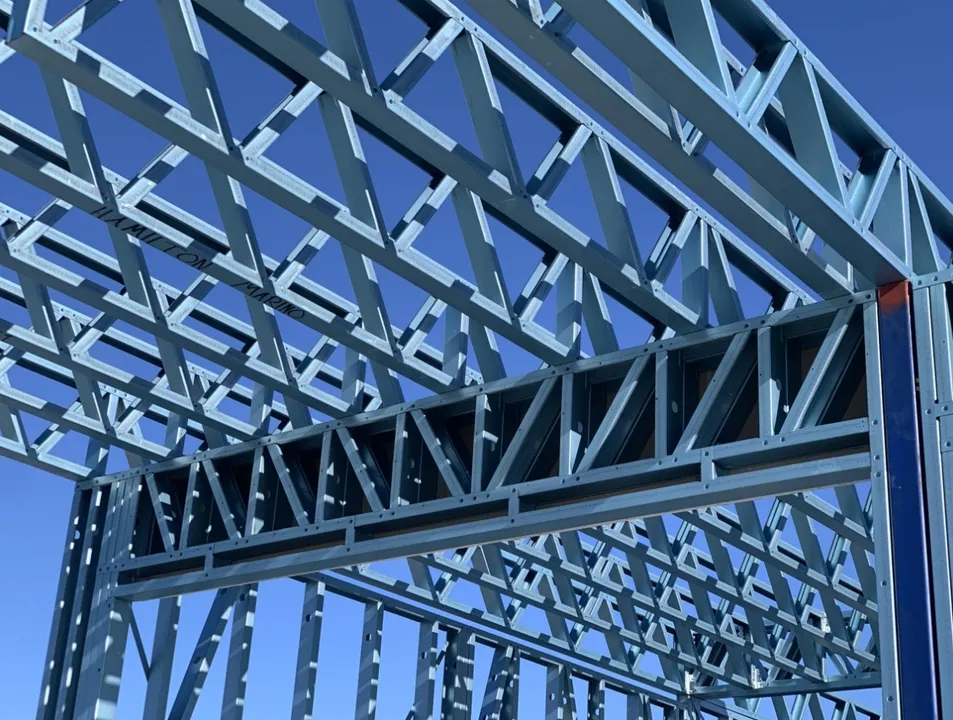 Automated Steel Structures Buildings Warehouse for Robotics Integration