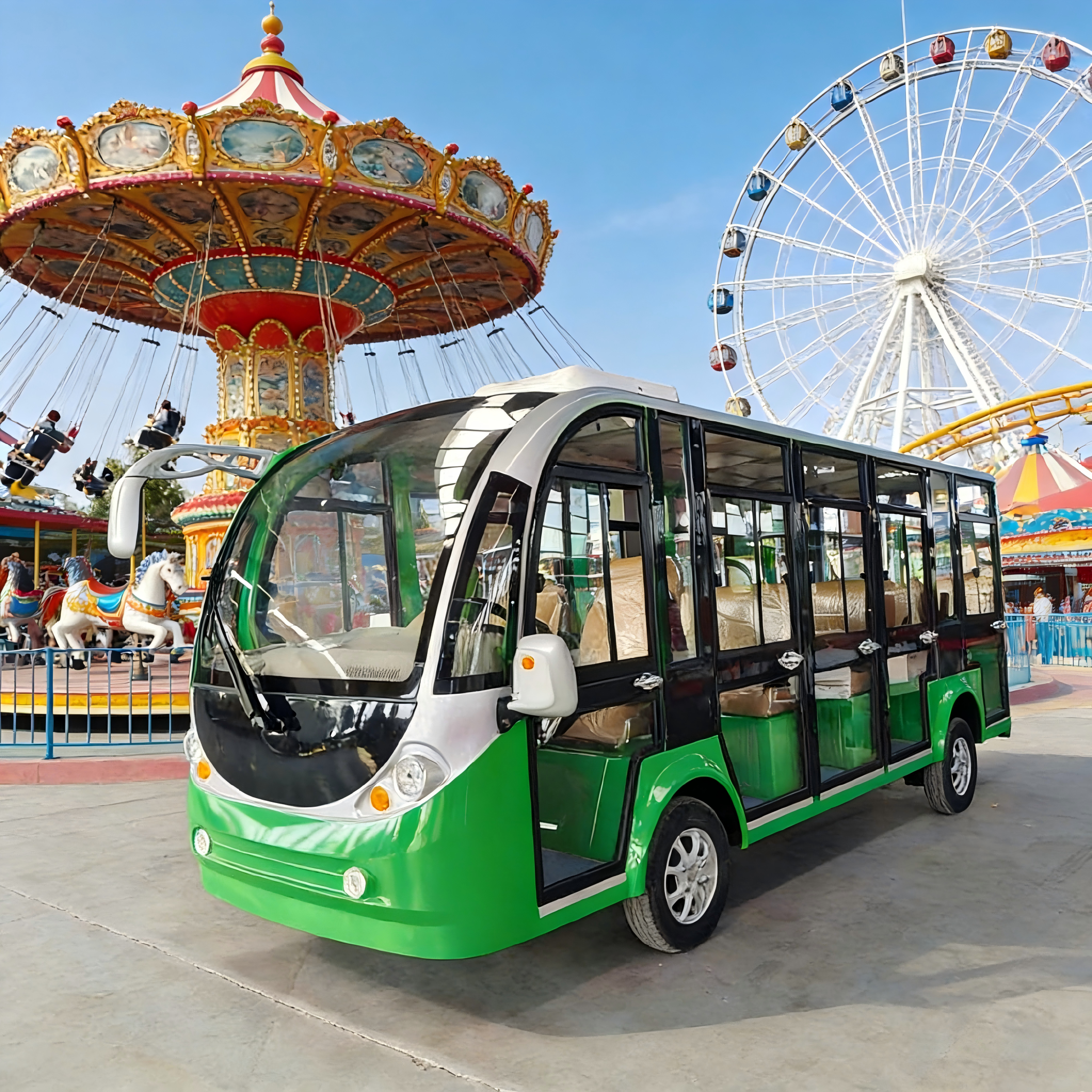 Mini Cartoon Train Bus for Transport Sightseeing Tour Car Manufacturer Convertible Electric Sightseeing Bus Cartoon Tourism