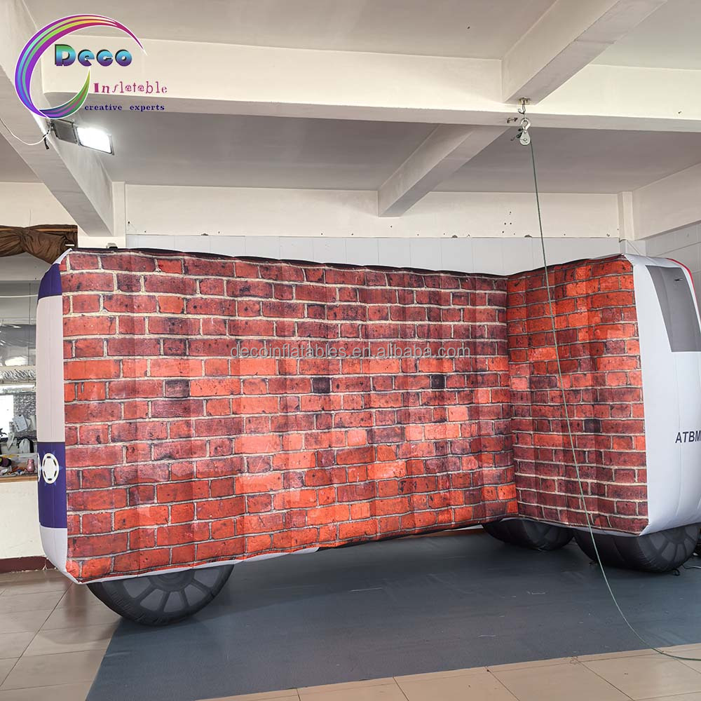 Hot Selling Custom Inflatable Cartoon Bus for Commercial Promotion