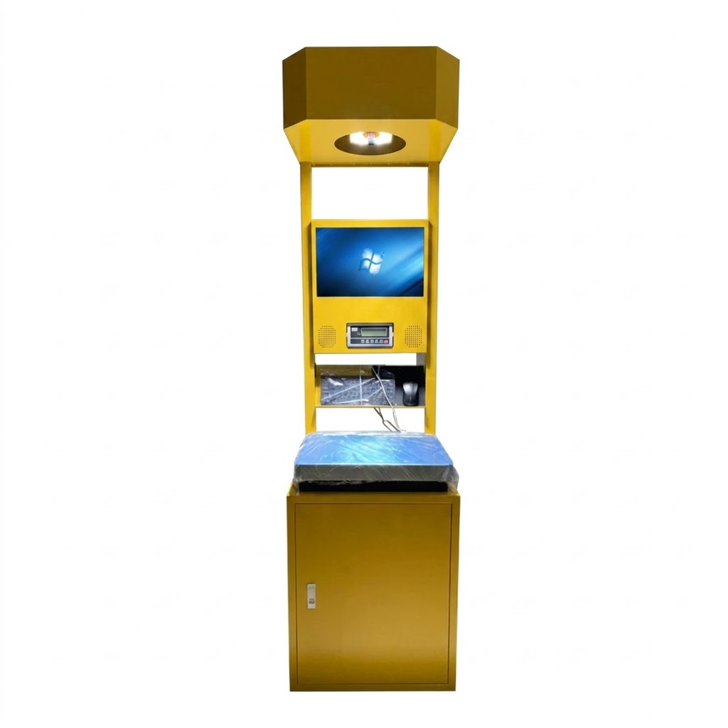 Precision In-Motion Parcel Scale With Integrated 3D Dimensioning and Barcode Scanning System