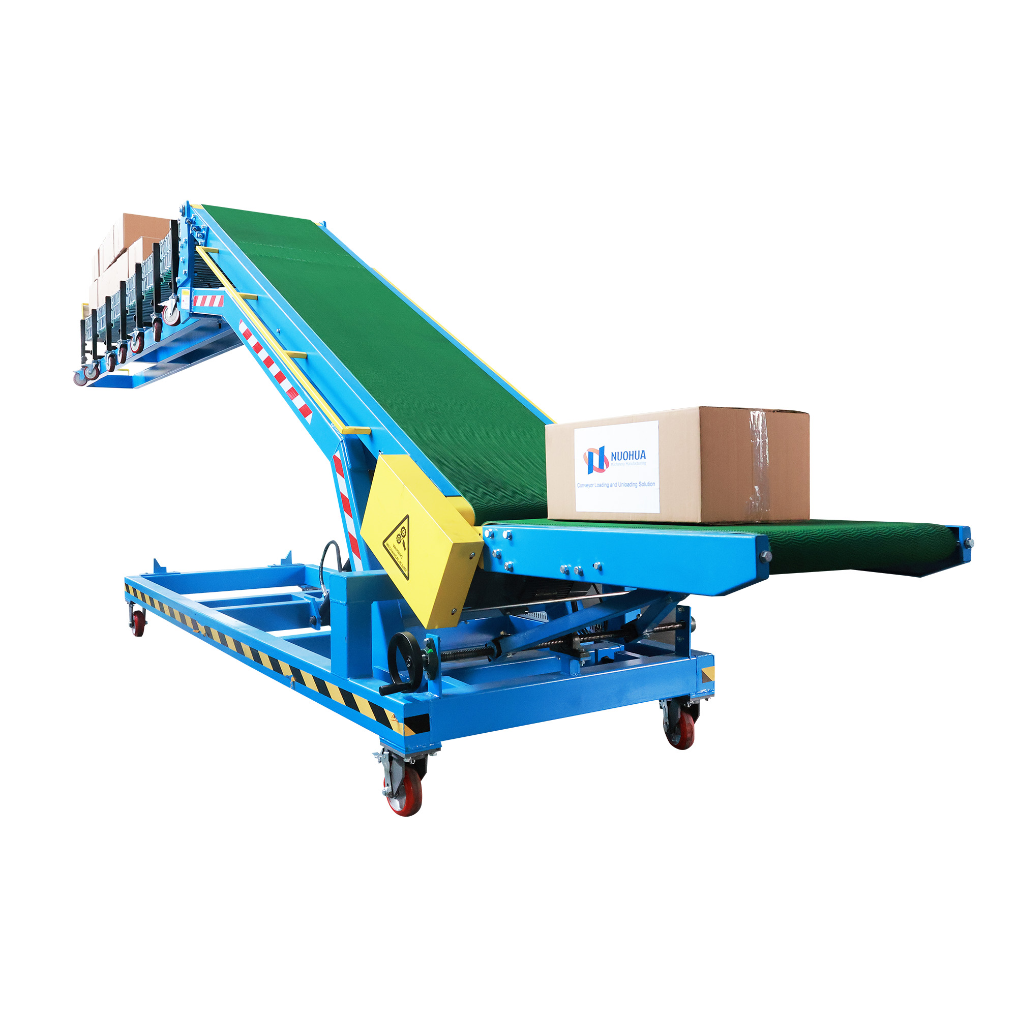 Adjustable Speed Mobile Automatic Belt Conveyor For Truck Container Loading Unloading For Warehouses And Distribution