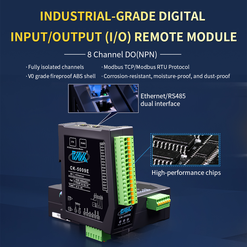 Ethernet Modbus TCP 8-Channel Digital Output MOSFET Board With Switch RS485 Remote Output Switch PLC Module