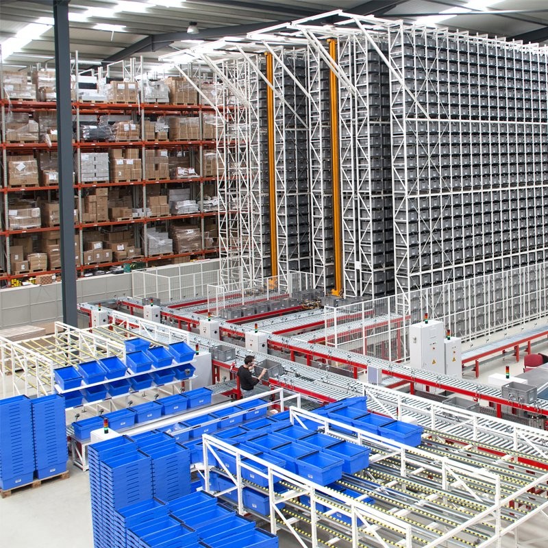 Custom ASRS Integration &amp; Robotic Automated Storage Retrieval Systems Steel Material for Efficient Warehouse Solutions