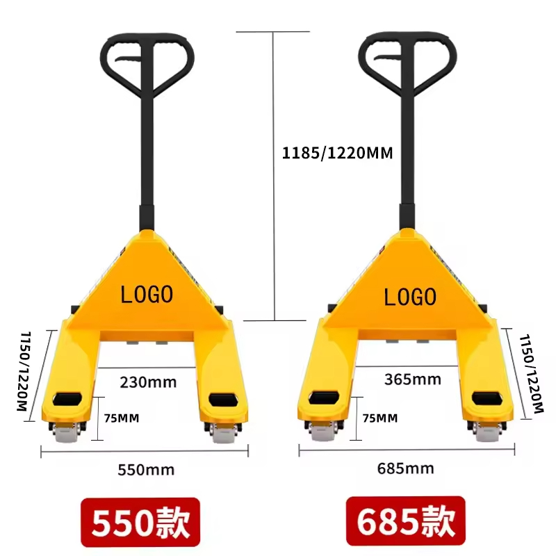 Good Price 2000 kg Pallet Jack Stacker Transpallet Manuale Hand High Lift Hydraulic Pallet Truck Trolley Lifter