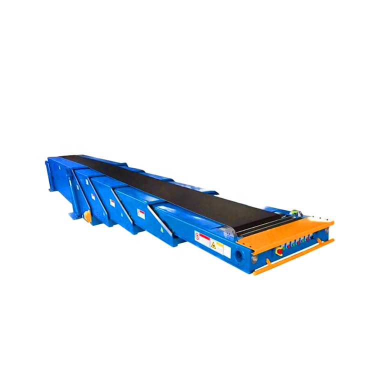 MINGJING BZ-500 Mobile Transfer Container Retractable Belt Conveyor Adjustable Speed for Warehouse Truck Loading/Unloading Ramps