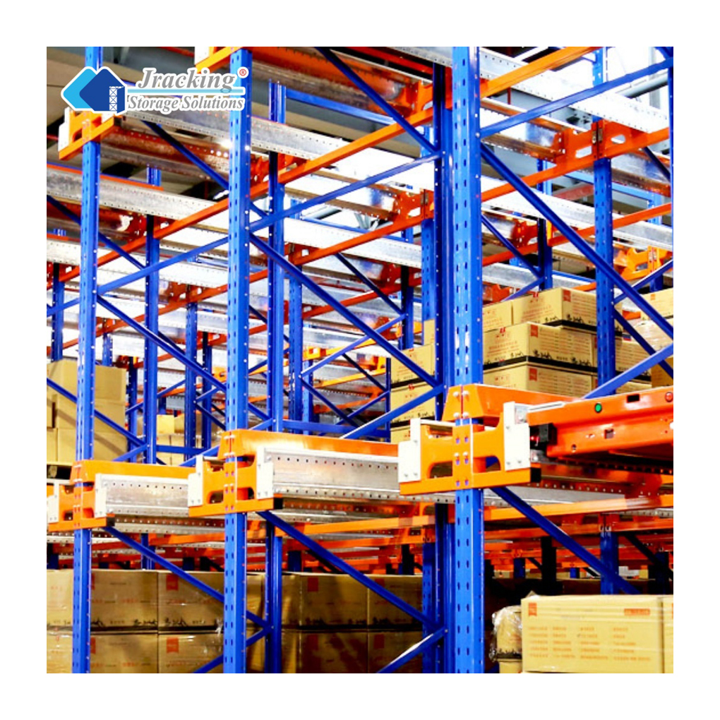 Jracking Automated Intelligent Storage Rack High-Density Two-Way Radio Shuttle Rack for Pallet Cargo Intensive Warehouse Storage