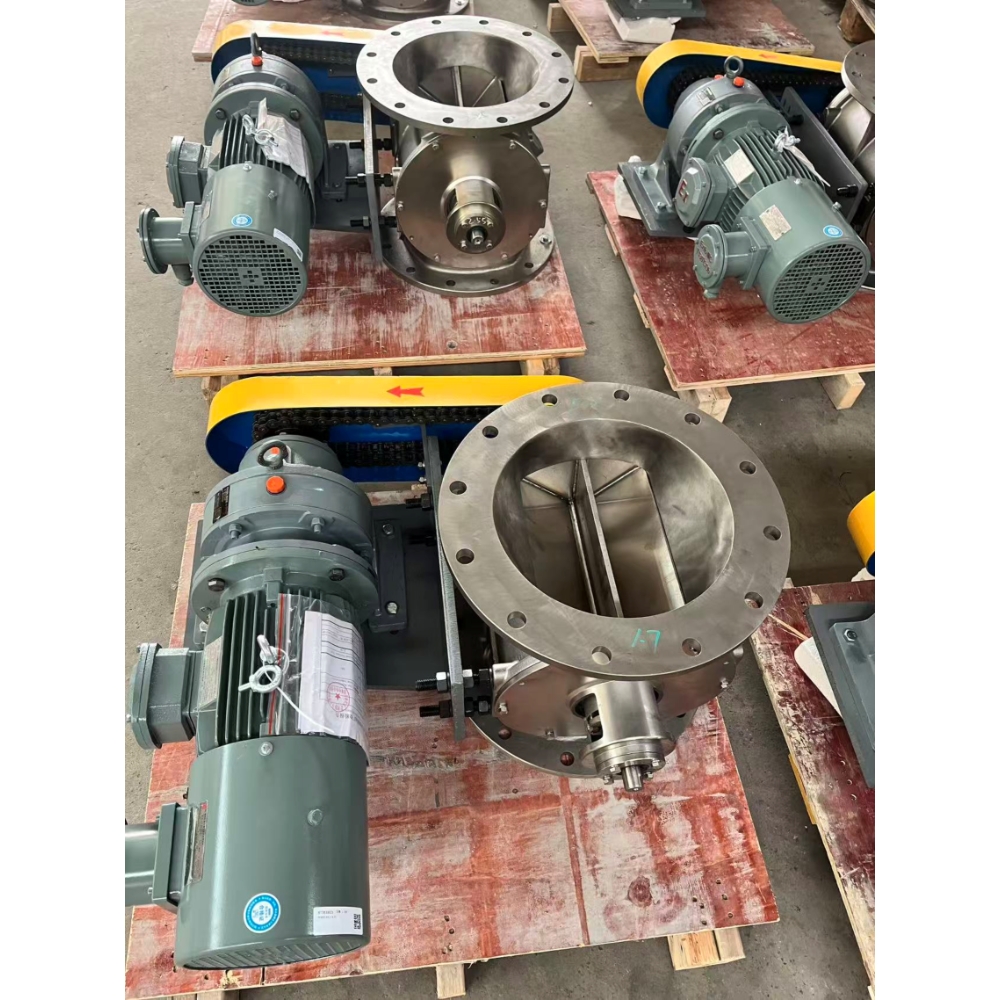 Anti-Blocking VCD Chain Transmission Rotary Feeder DN150/DN200/DN250/DN300/DN350/DN400/DN500 For Dust Collector Equipment