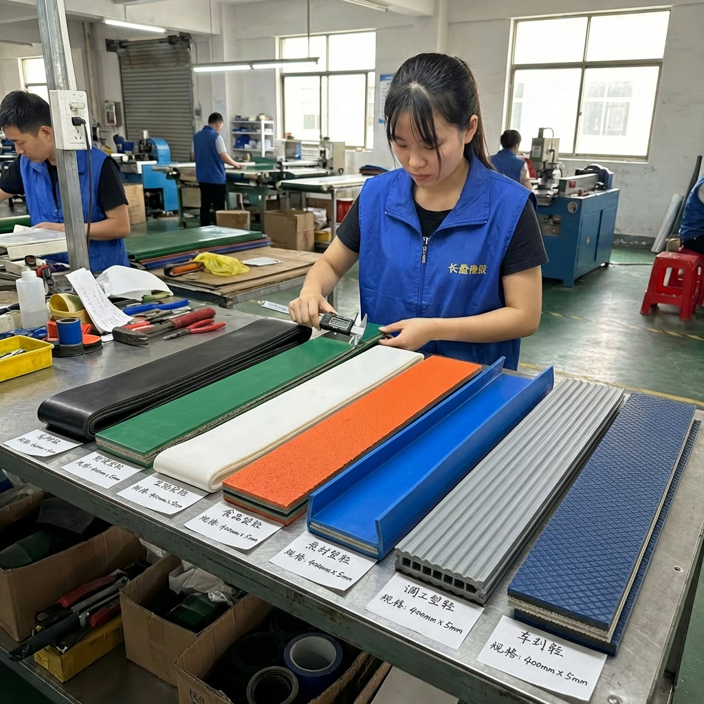 Logistic Conveyor Belt Heat Resistant Non-slip Rough Top PVC Transport Belt for Logistic Parcel Distribution and Sorting Centers