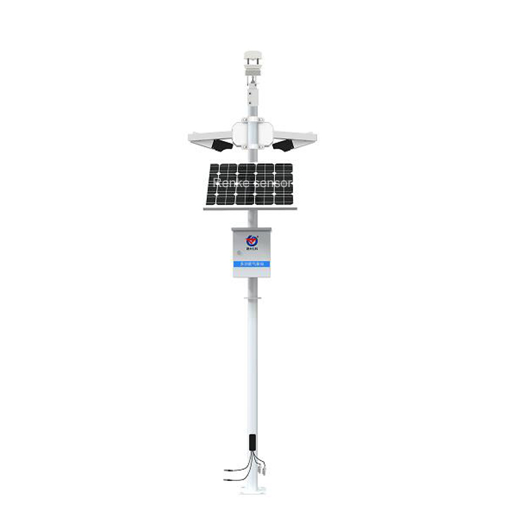 Professional Outdoor Solar Powered Climate Monitoring Station Agricultural Automatic Serial Weather Station RS485 With Sensors